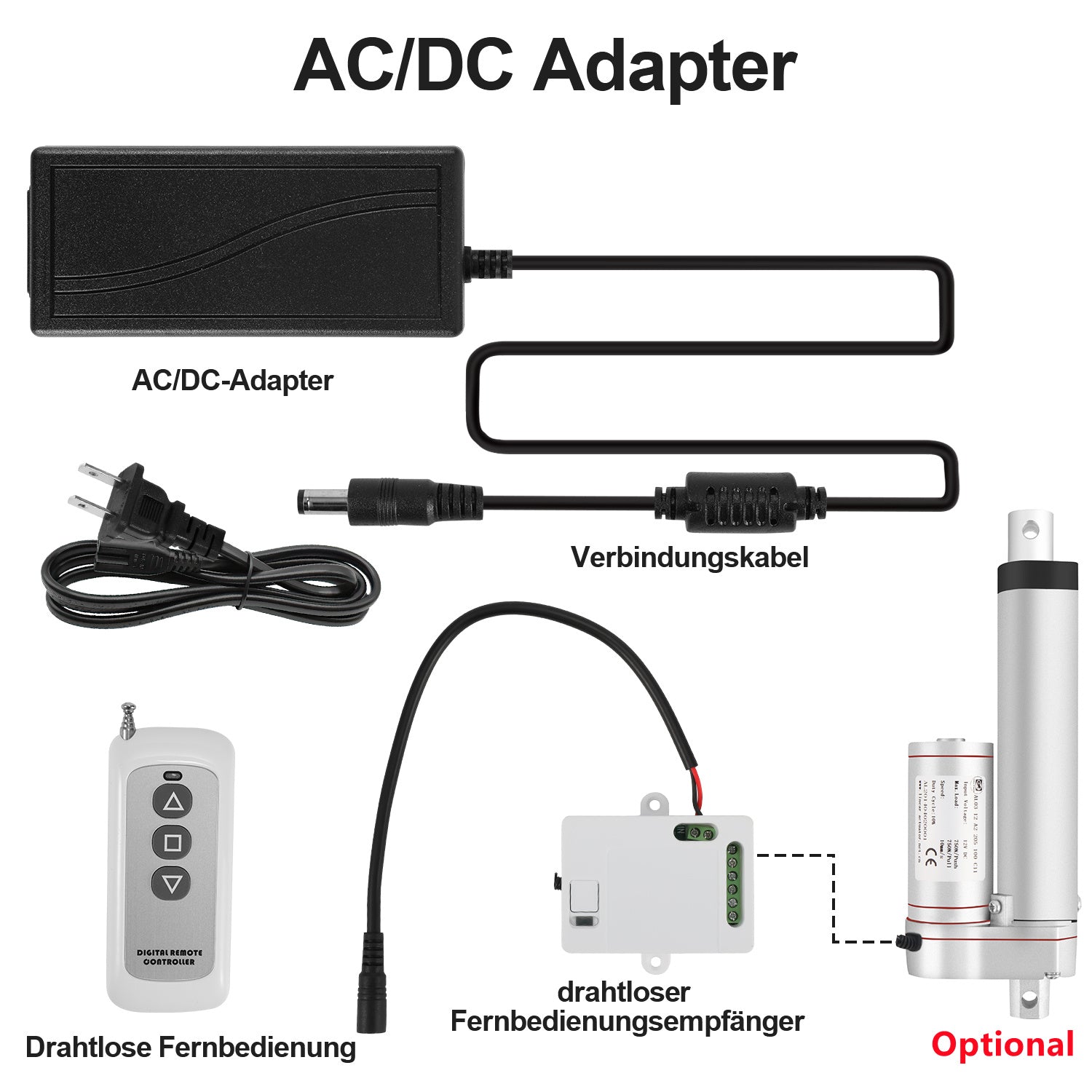 Cosmo Go 1500N Linear Actuator Linearmotor Elektrozylinder 50-400mm