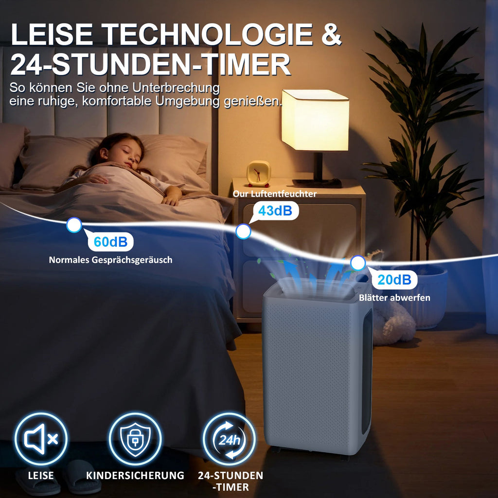 Cosmo Go Luftentfeuchter 26L/Tag mit Wifi/APP-Steuerung