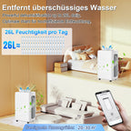 Cosmo Go Luftentfeuchter 26L/Tag mit Wifi/APP-Steuerung
