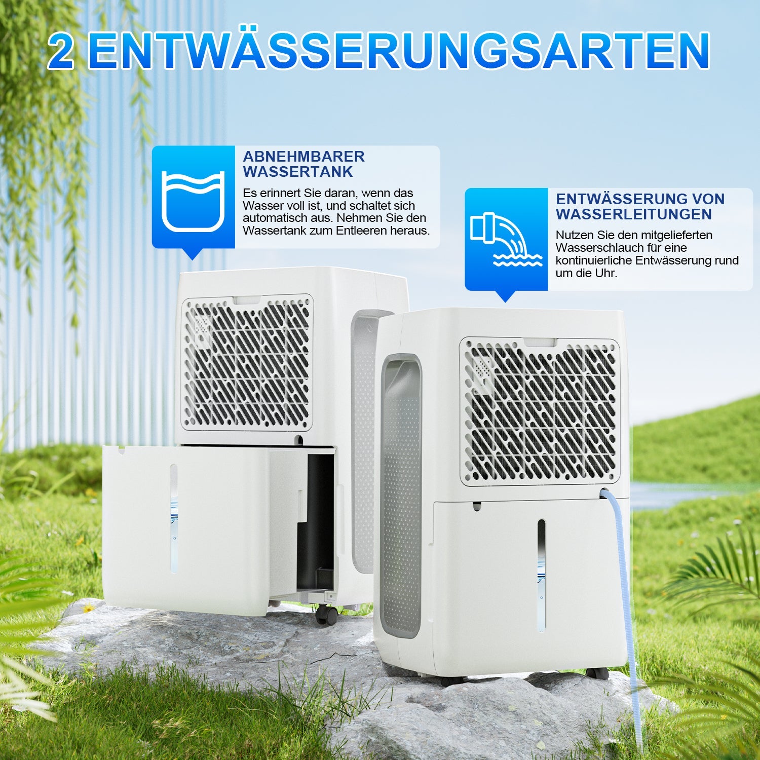 Cosmo Go Luftentfeuchter 26L/Tag mit Wifi/APP-Steuerung
