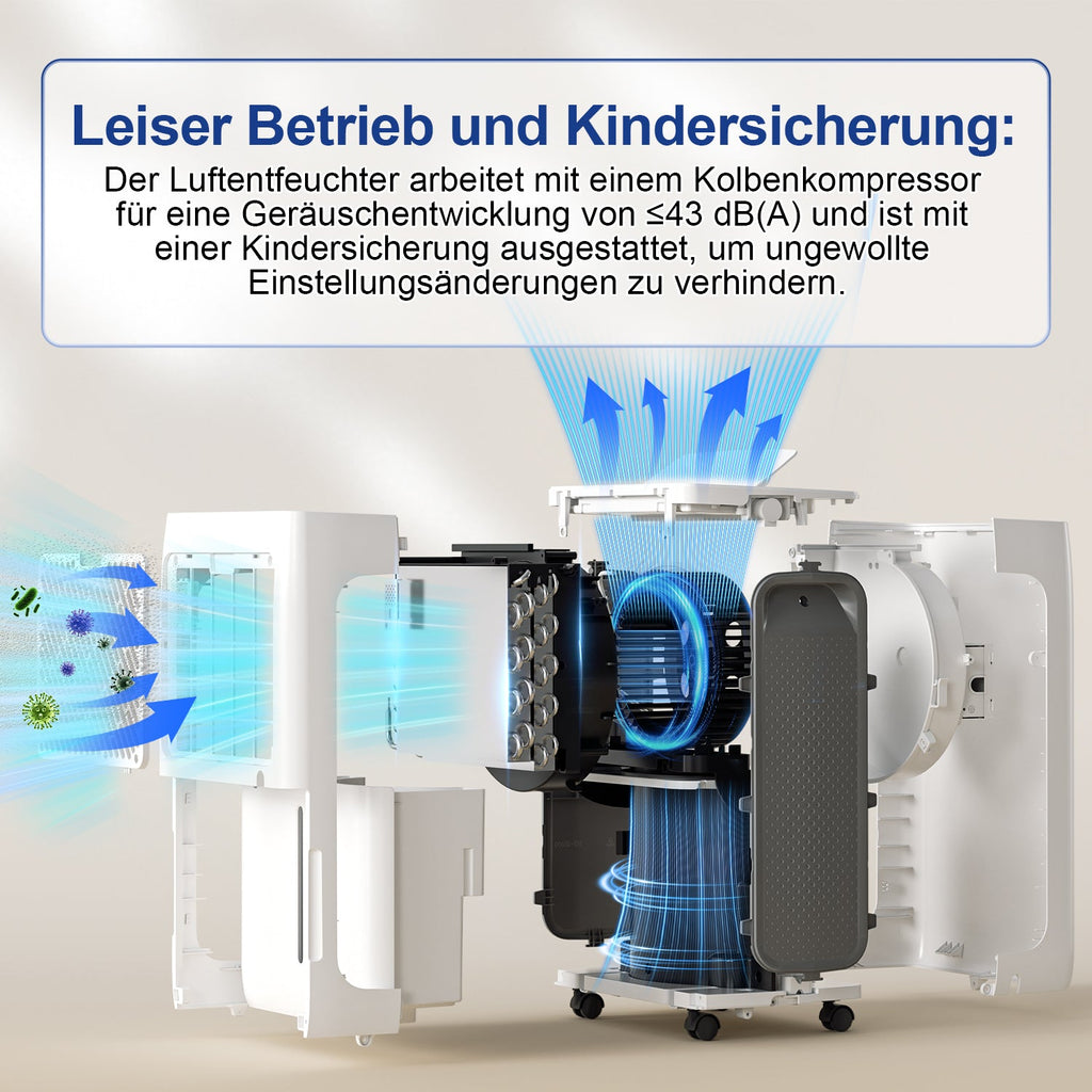 Cosmo Go Luftentfeuchter 26L/Tag mit Wifi/APP-Steuerung