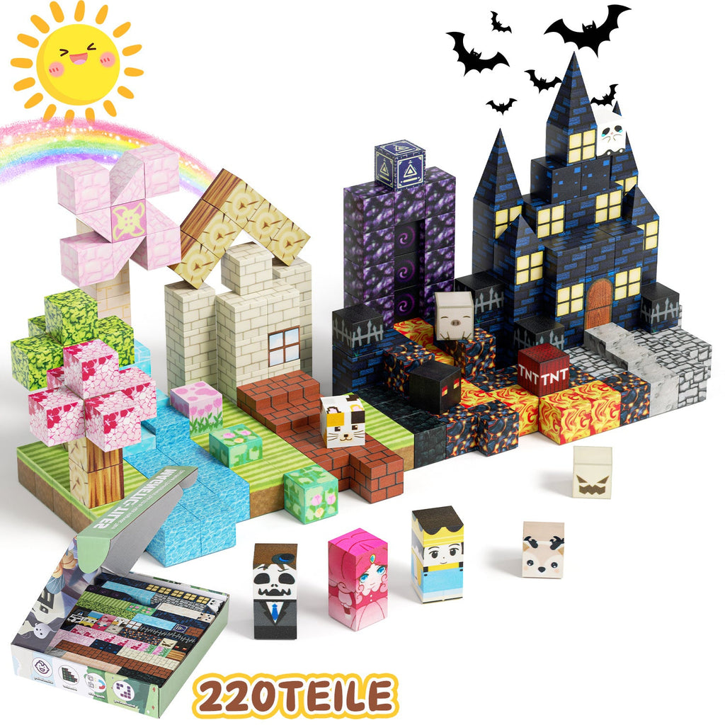 Cosmo Go Magnetische Bausteine Würfel Kinder 220 Stück