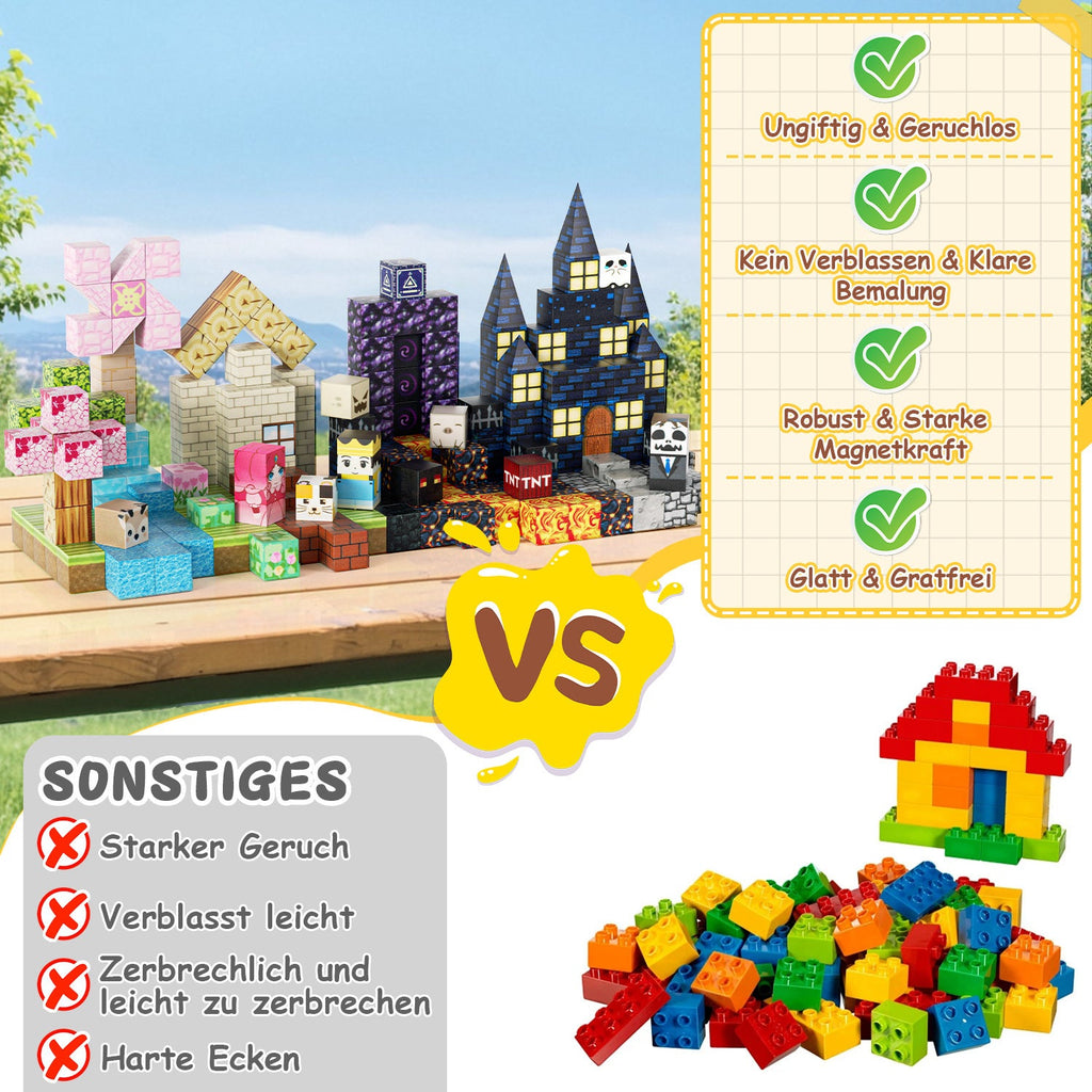 Cosmo Go Magnetische Bausteine Würfel Kinder 220 Stück