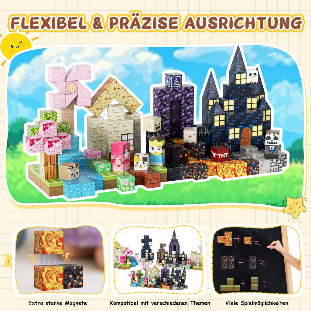 Cosmo Go Magnetische Bausteine Würfel Kinder 220 Stück