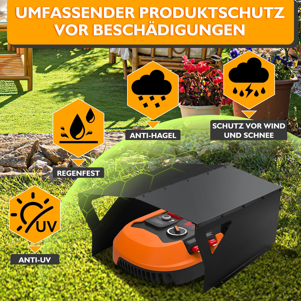 Cosmo Go Mähroboter Garage für Rasenmähroboter Verzinktem(Neue Version)