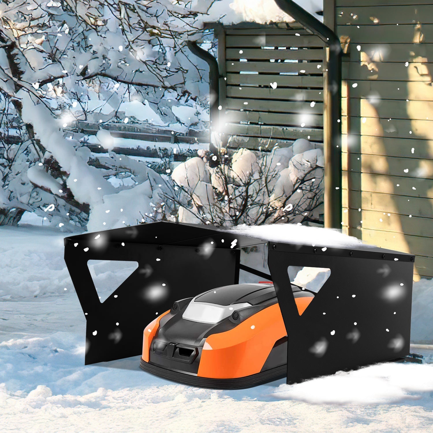 Cosmo Go Mähroboter Garage für Rasenmähroboter Verzinktem(Neue Version)