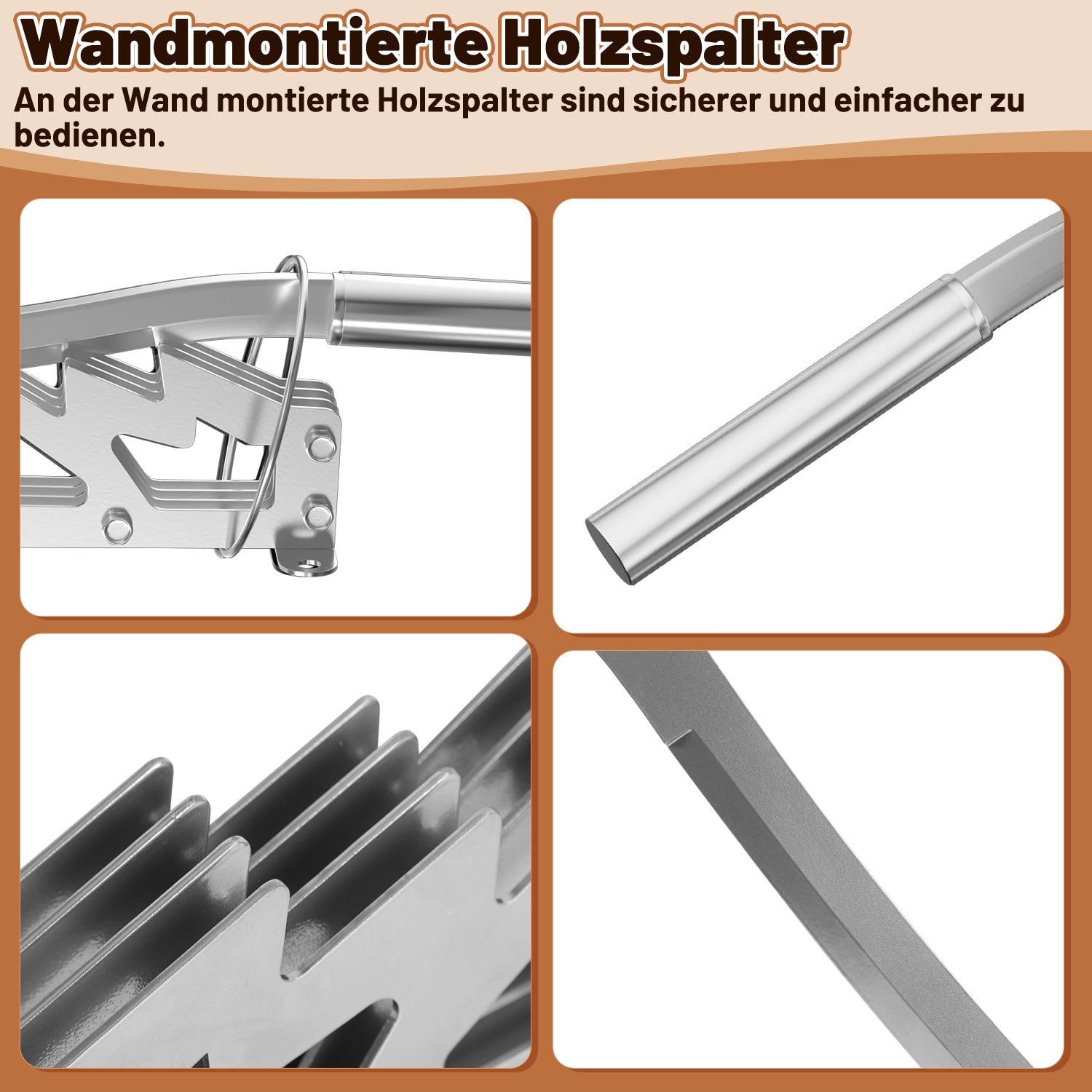 Cosmo Go Manueller Holzspalter Wandhalterung Brennholzspalter