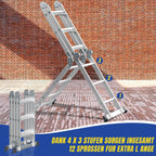 Cosmo Go 7-in-1 Aluminium Mehrzweckleiter 3.6M/4.7M/5.8M