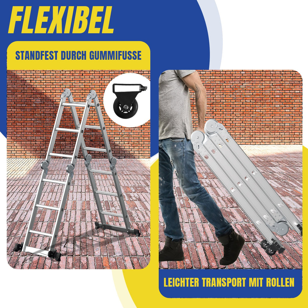 Cosmo Go 7-in-1 Aluminium Mehrzweckleiter 3.6M/4.7M/5.8M