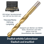 Cosmo Go Metallbohrer Set 230 Teiliges Ø 1-13mm