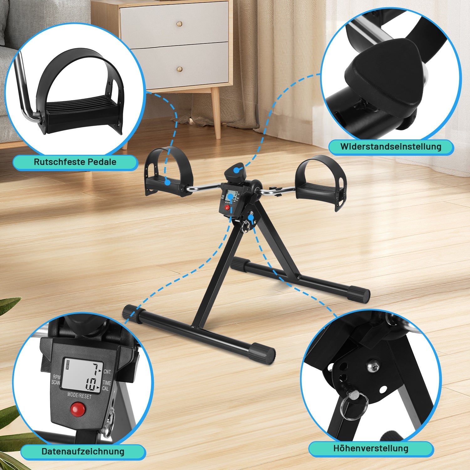 Cosmo Go Mini Heimtrainer Fahrrad Pedaltrainer