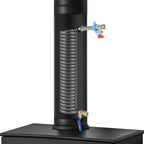 Cosmo Go Ofenrohr Kaminrohr mit integrierter Heizspirale Ø12cm/15cm Edelstahl