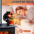 Cosmo Go Kaminventilator Ofenventilator 6-Blättern Oszillation