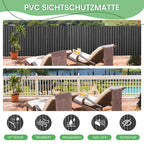 Cosmo Go PVC Sichtschutzmatte Balkon Sichtschutz Doppelte Verstärkung