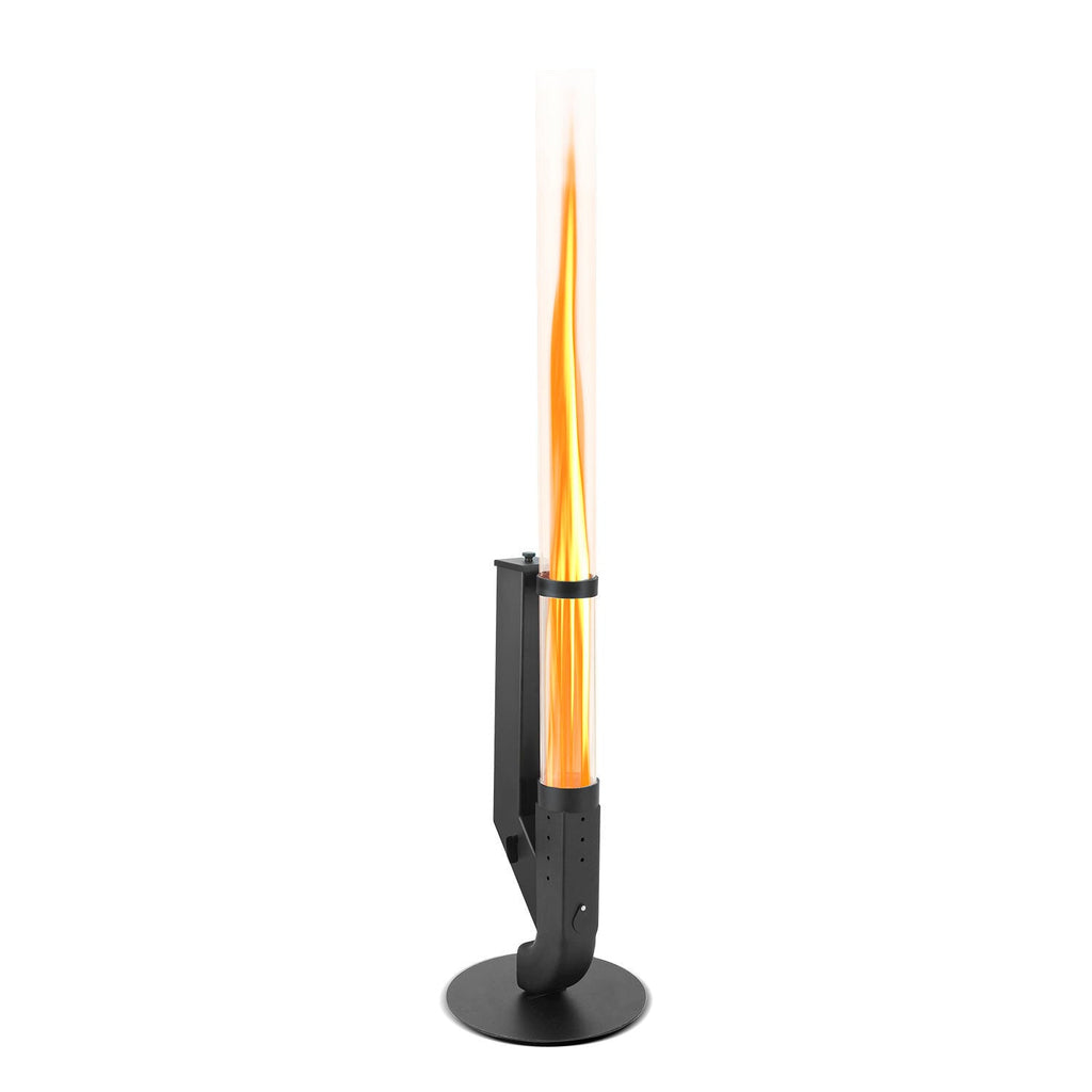 Cosmo Go Pelletfackel Feuerrohr Kohlenstoffstahl mit Glasröhre