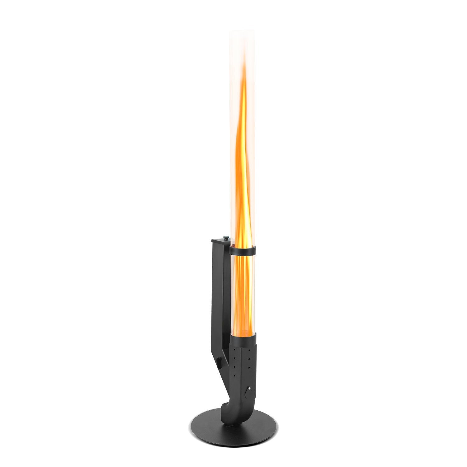 Cosmo Go Pelletfackel Feuerrohr Kohlenstoffstahl mit Glasröhre