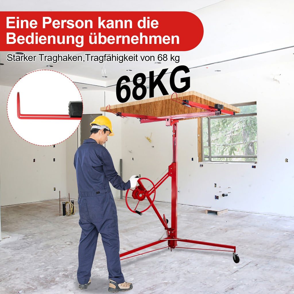 Cosmo Go Plattenheber 68 kg Traglast klappbar Höhenverstellbar 140cm -325cm
