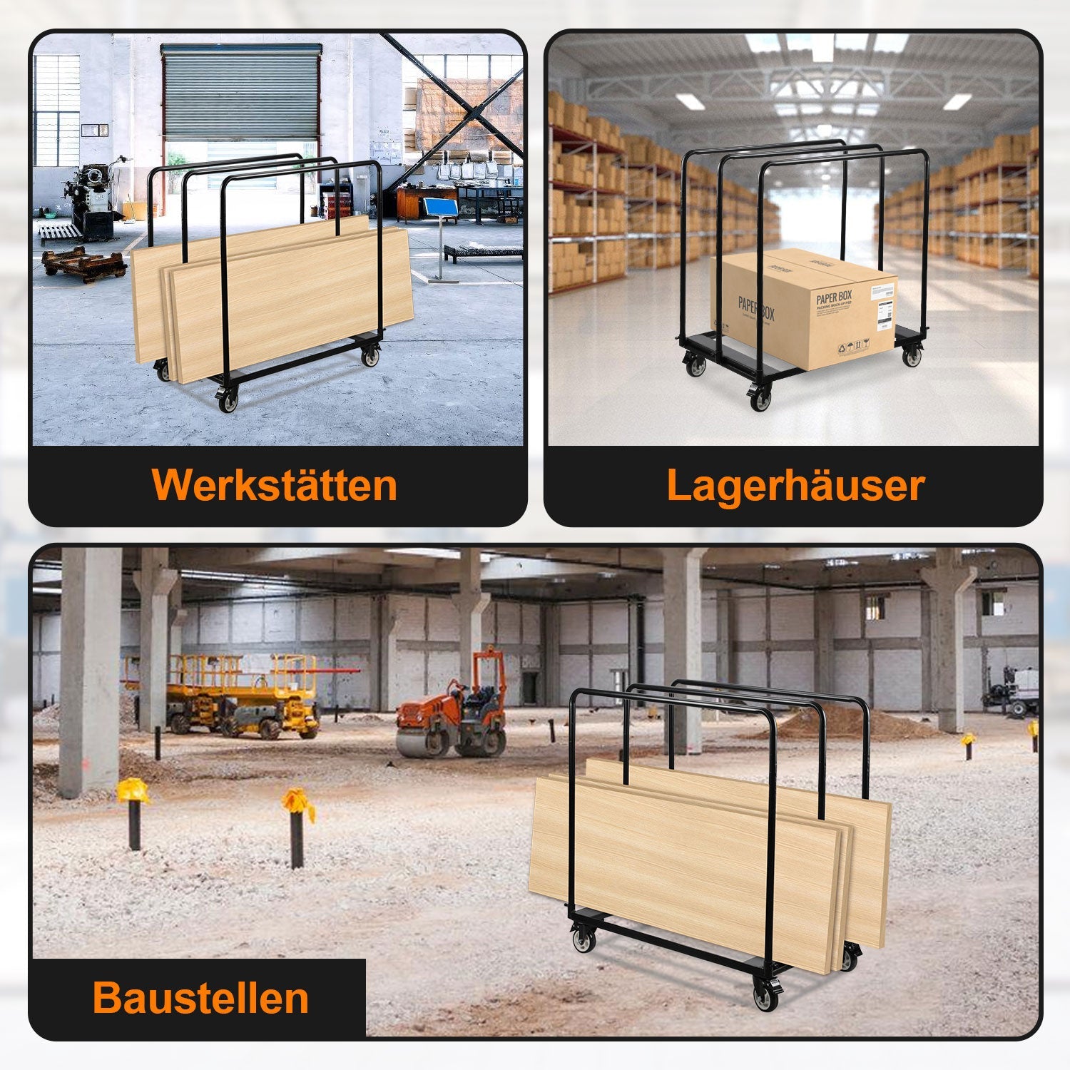 Cosmo Go Plattenwagen Transportwagen bis 680kg