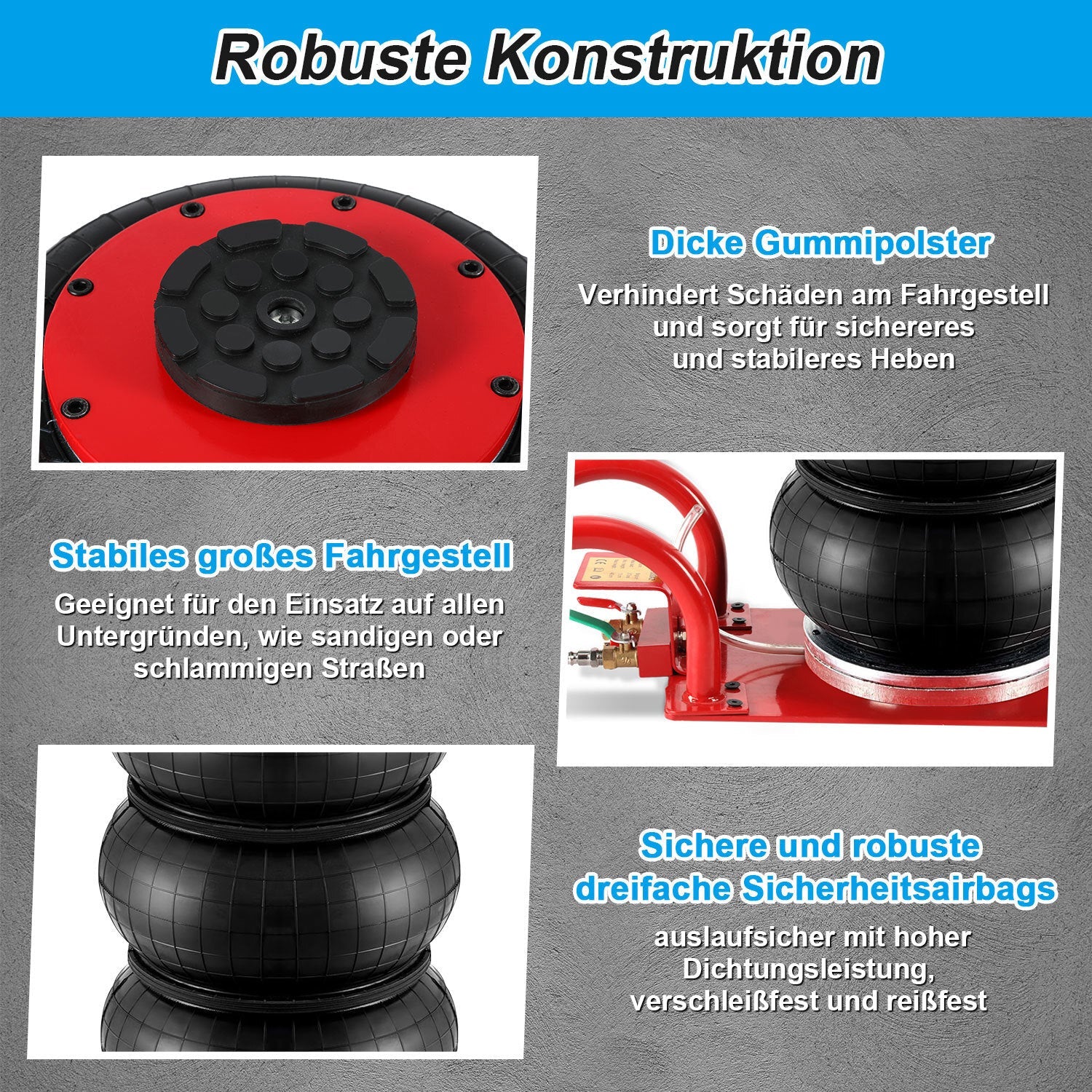 Cosmo Go Pneumatischer Wagenheber 3T 15-40cm