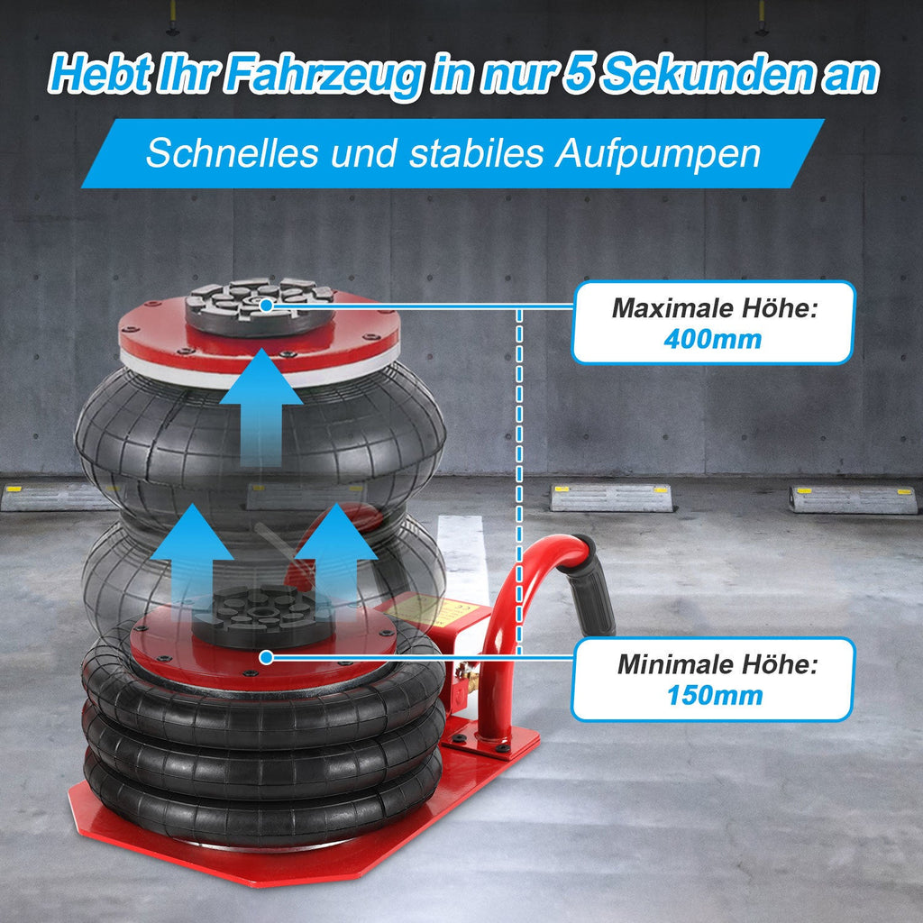 Cosmo Go Pneumatischer Wagenheber 3T 15-40cm