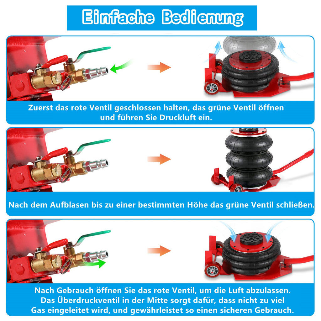 Cosmo Go 3T Pneumatischer Dreifachbeutel-Airjack