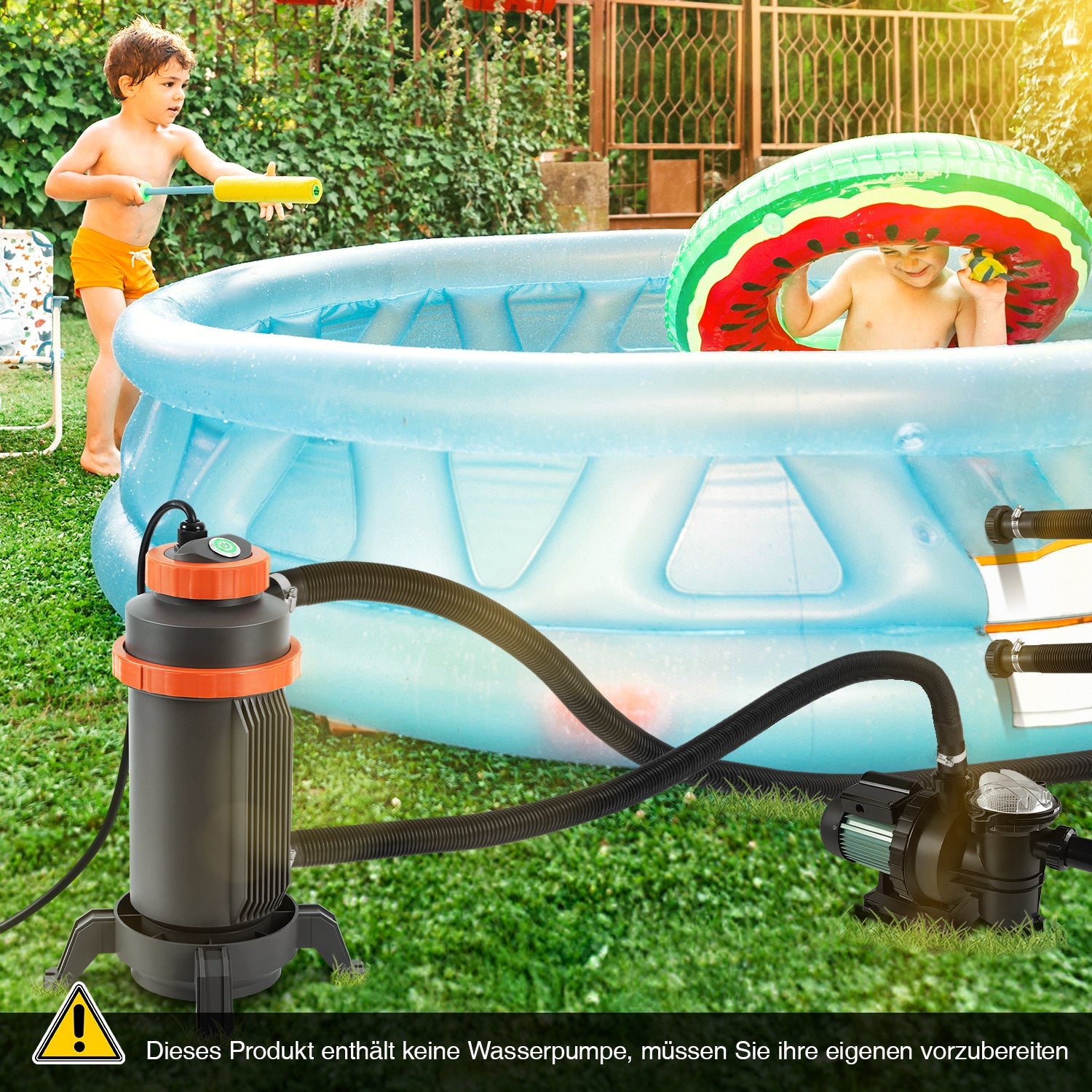 Cosmo Go Poolheizung Elektrisch Schwimmbadheizung bis zu 45°