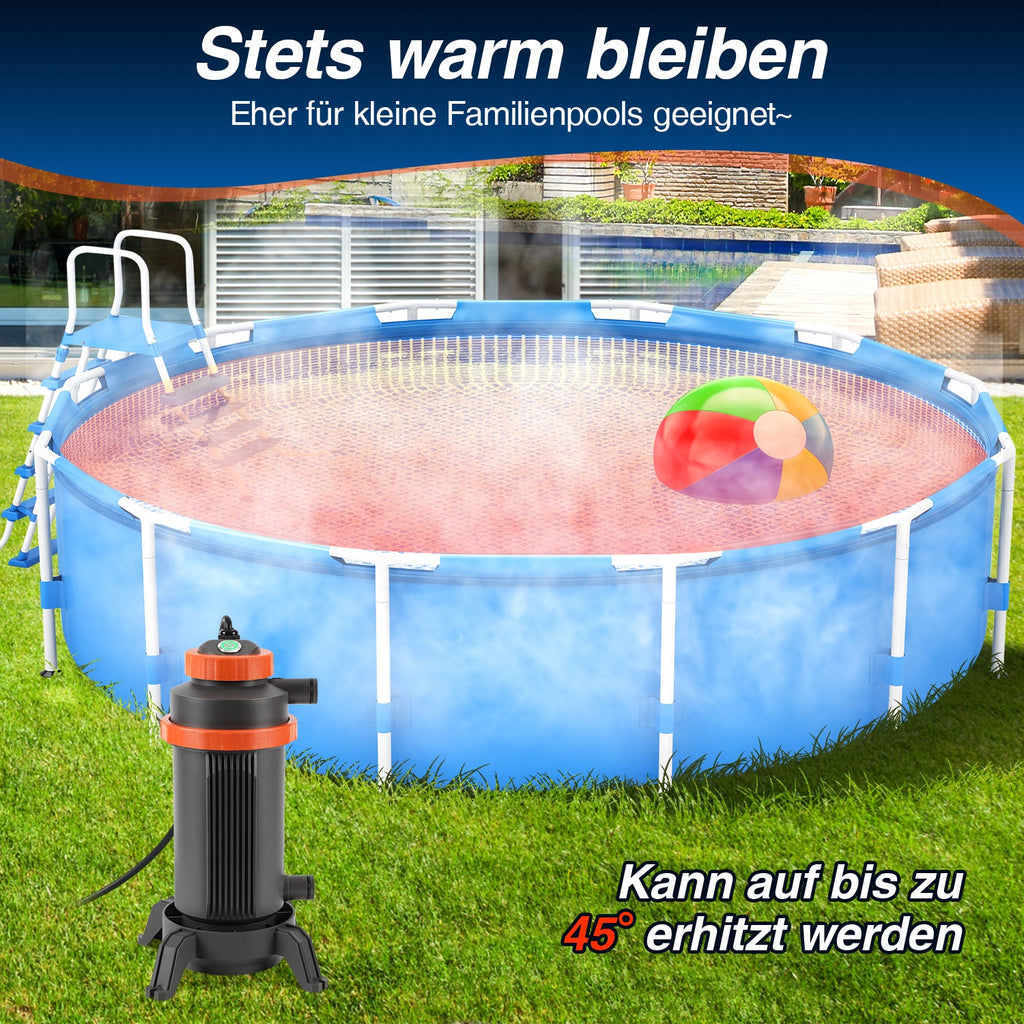 Cosmo Go Poolheizung Elektrisch Schwimmbadheizung bis zu 45°