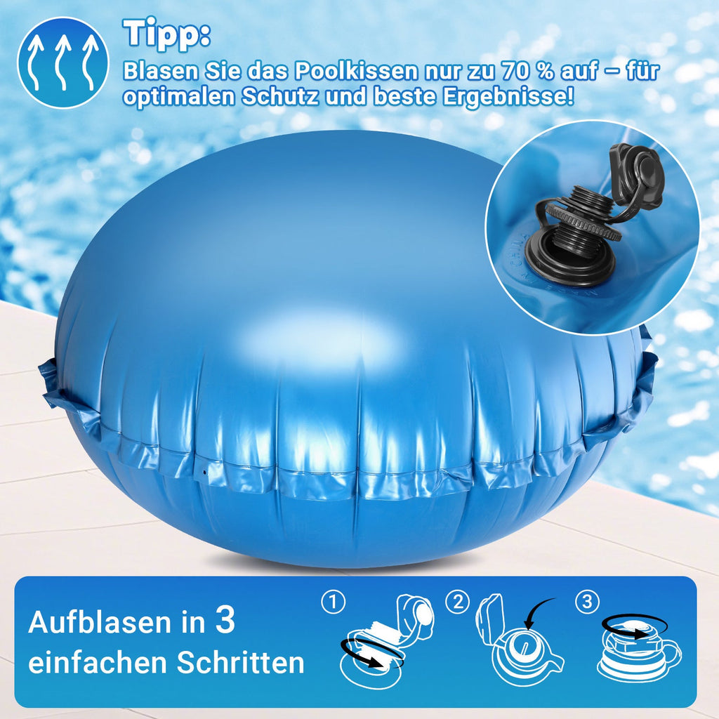 Cosmo Go Poolkissen Luftkissen Winter Rund Ø2m/3m