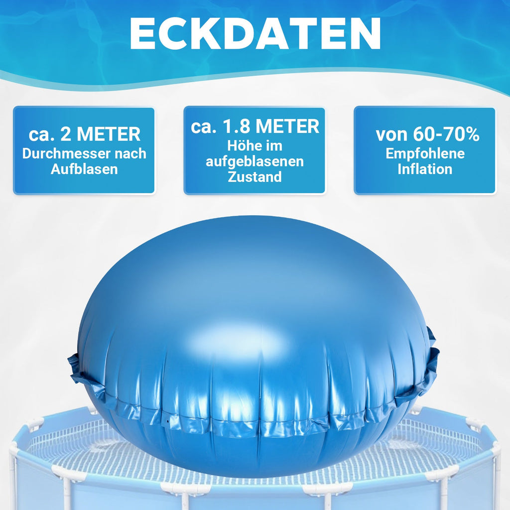 Cosmo Go Poolkissen Luftkissen Winter Rund Ø2m/3m