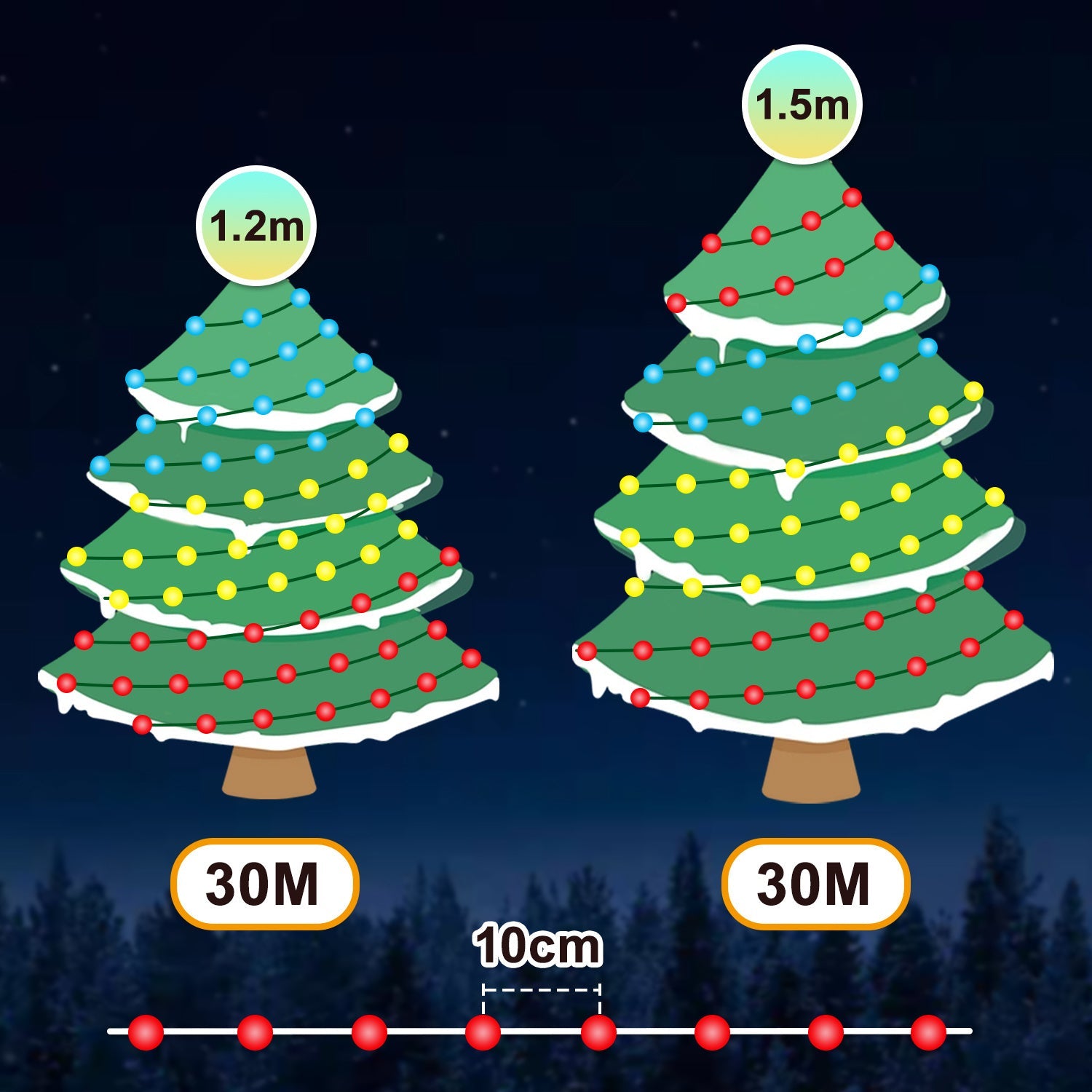 Cosmo Go Lichterkette RGBIC 20m/30m App Steuerung  & Fernbedienung