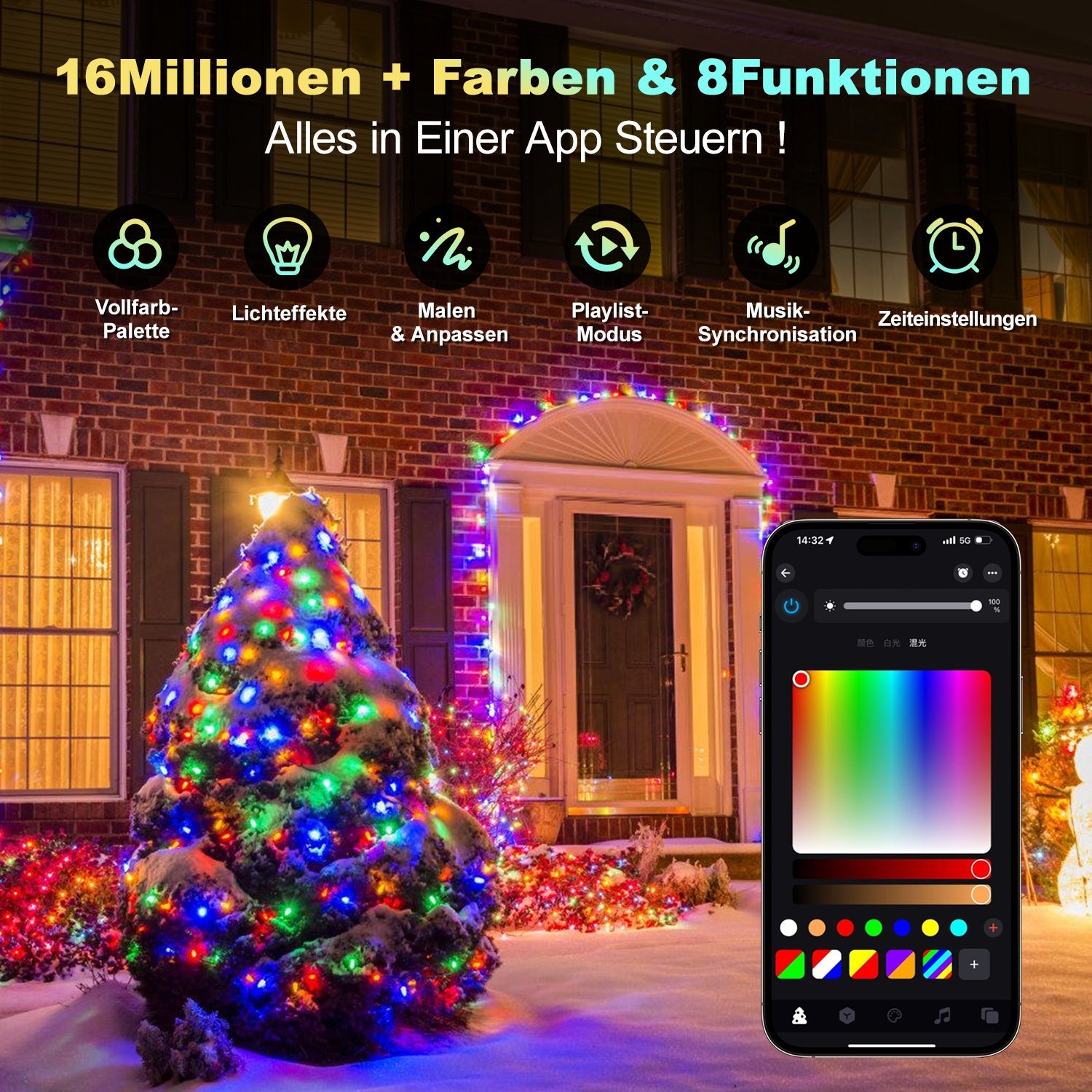 Cosmo Go Lichterkette RGBIC 20m/30m App Steuerung  & Fernbedienung