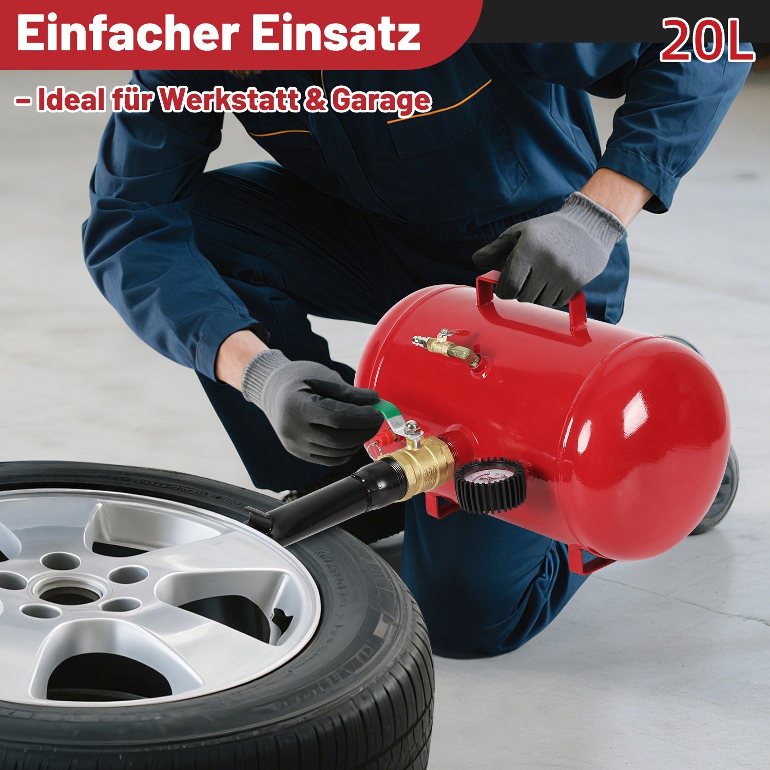 Cosmo Go Reifenfüller Booster Reifenschockfüller 20/40 L