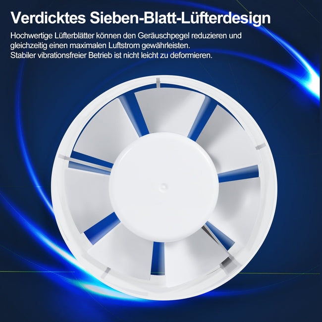 Cosmo Go Rohrventilator 100mm/150mm Abluftventilator Leise Main Image