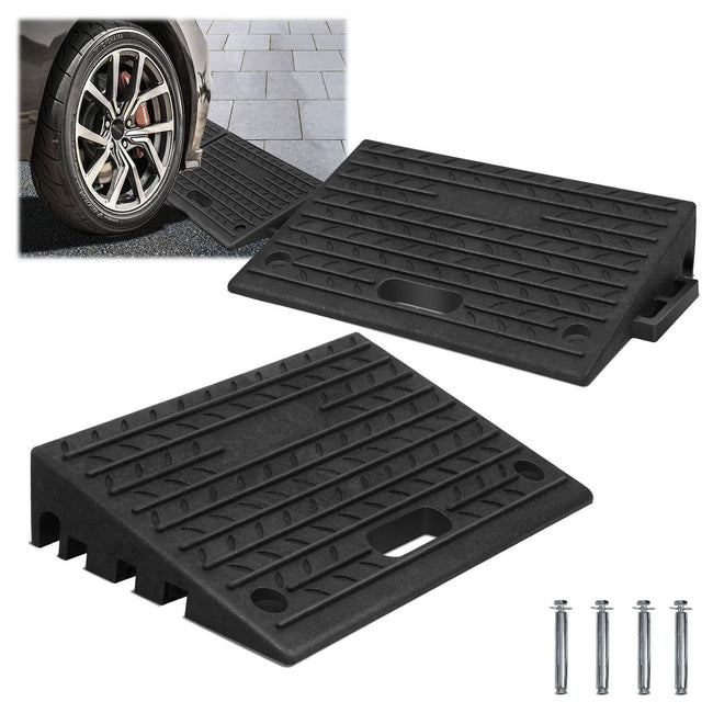 Cosmo Go Rollstuhlrampe Bordsteinrampe Gummi Tragbar 2 Stück Hover Image