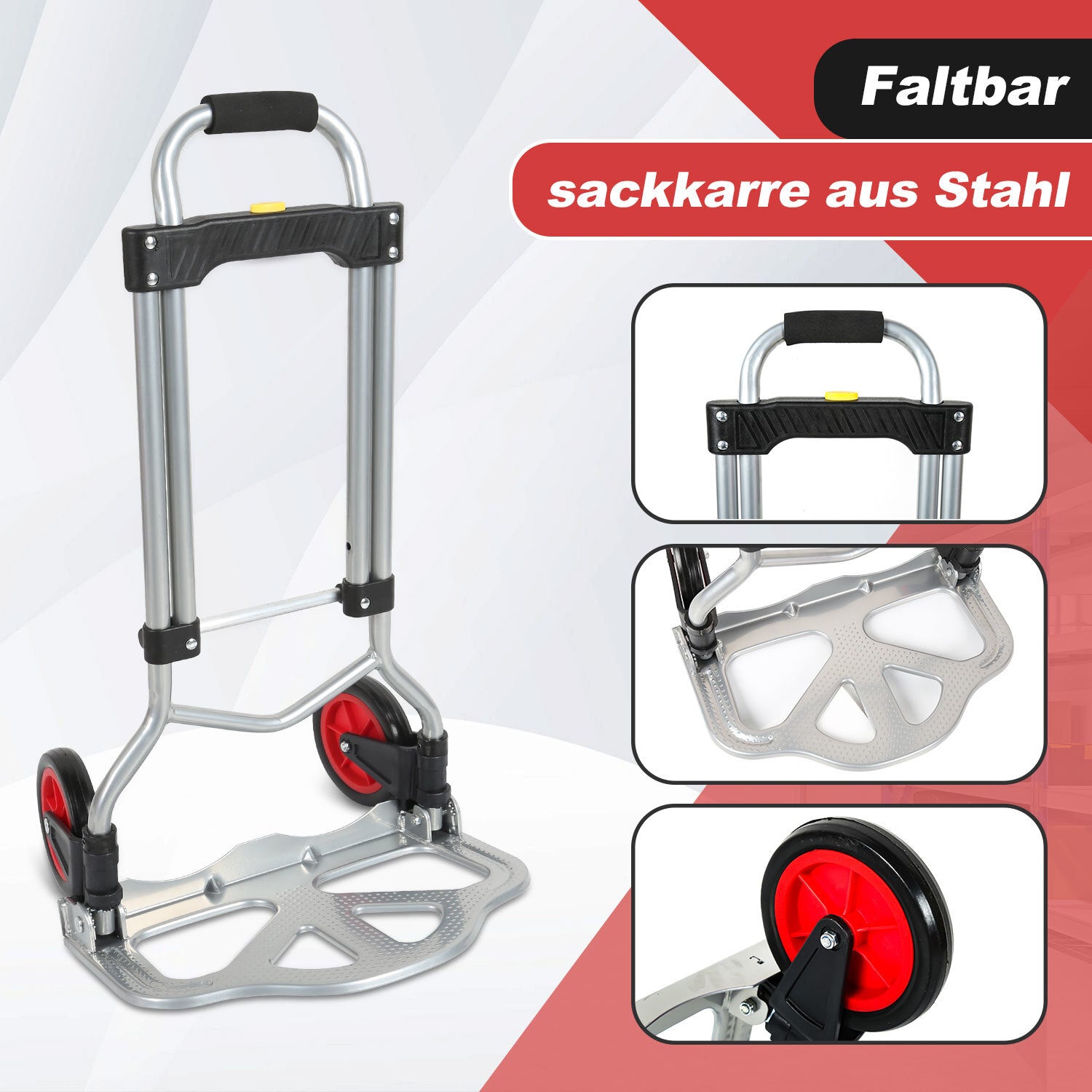 Cosmo Go Sackkarre Transportkarre klappbar 60 kg Tragkraft