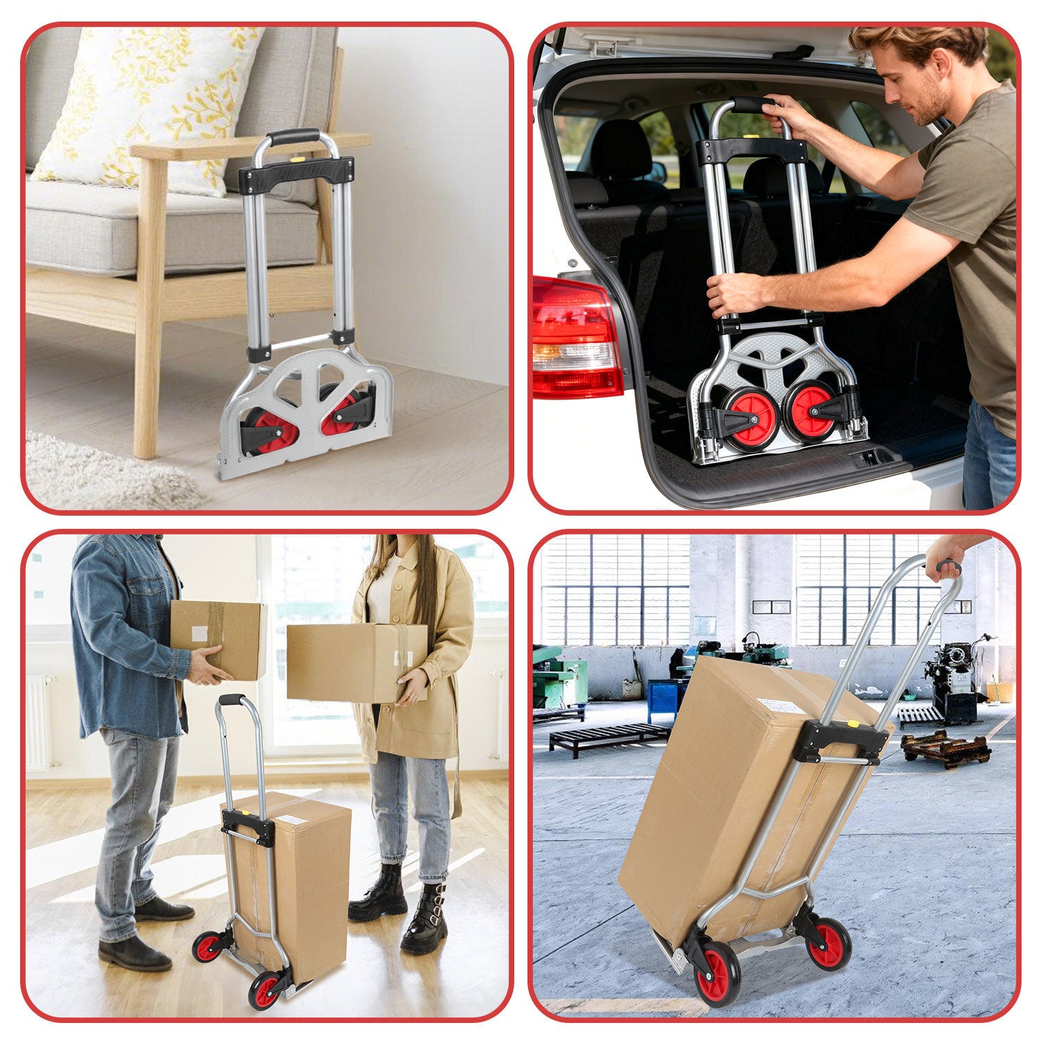 Cosmo Go Sackkarre Transportkarre klappbar 60 kg Tragkraft