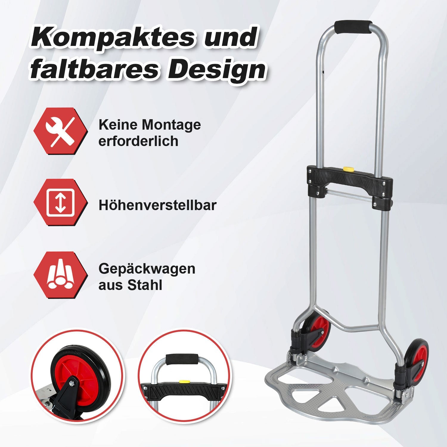 Cosmo Go Sackkarre Transportkarre klappbar 60 kg Tragkraft