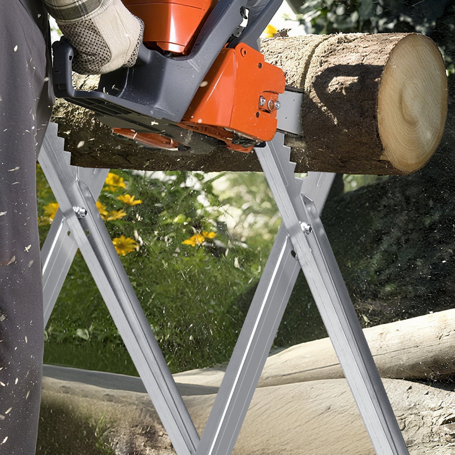 Cosmo Go Sägebock Holzsägebock Sägehilfe mit 3 Haltern