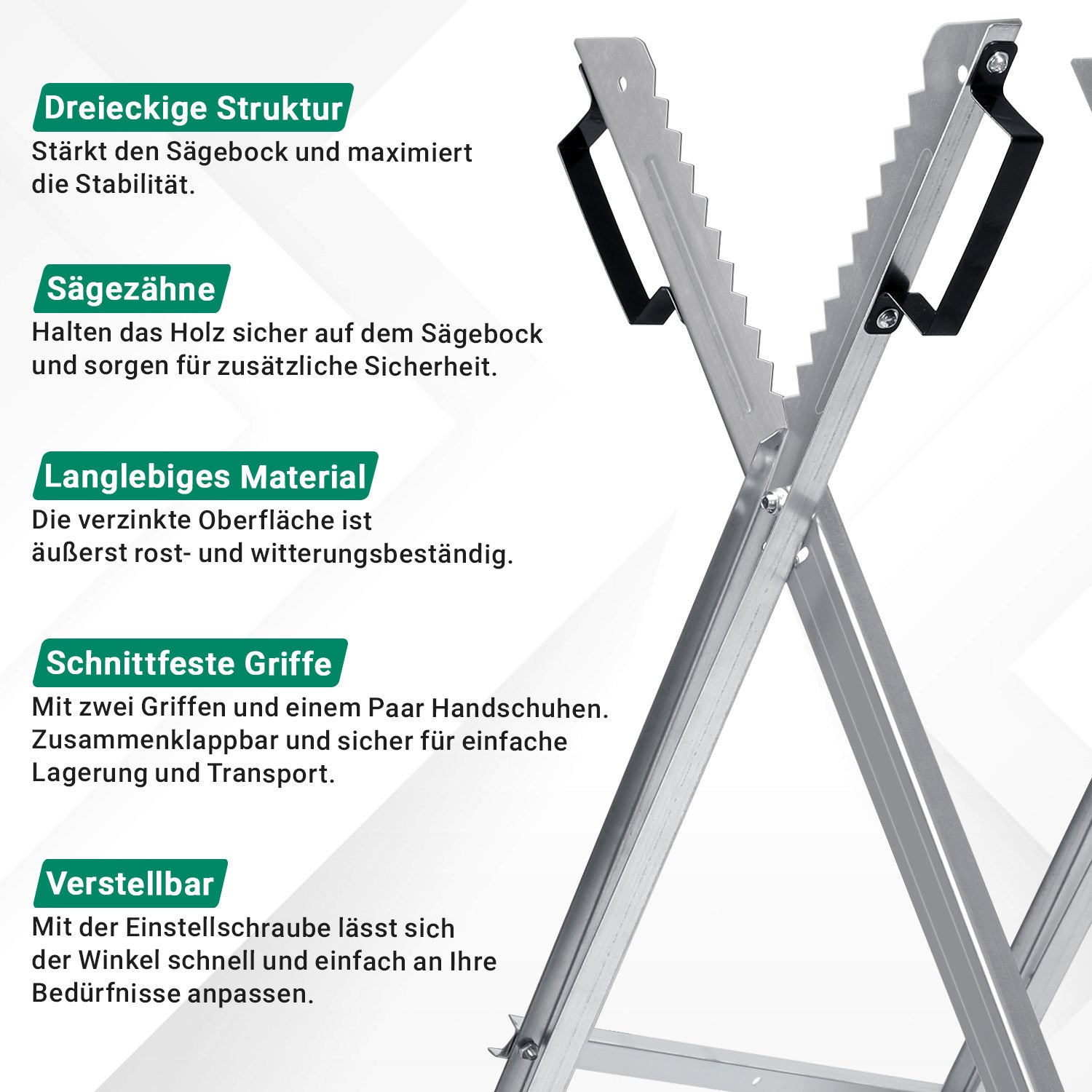 Cosmo Go Sägebock Holzsägebock Sägehilfe mit 3 Haltern