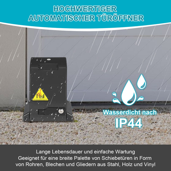 Cosmo Go Schiebetorantrieb 370w Antrieb bis 800 kg mit 2 fernbedienung Schwarz Main Image