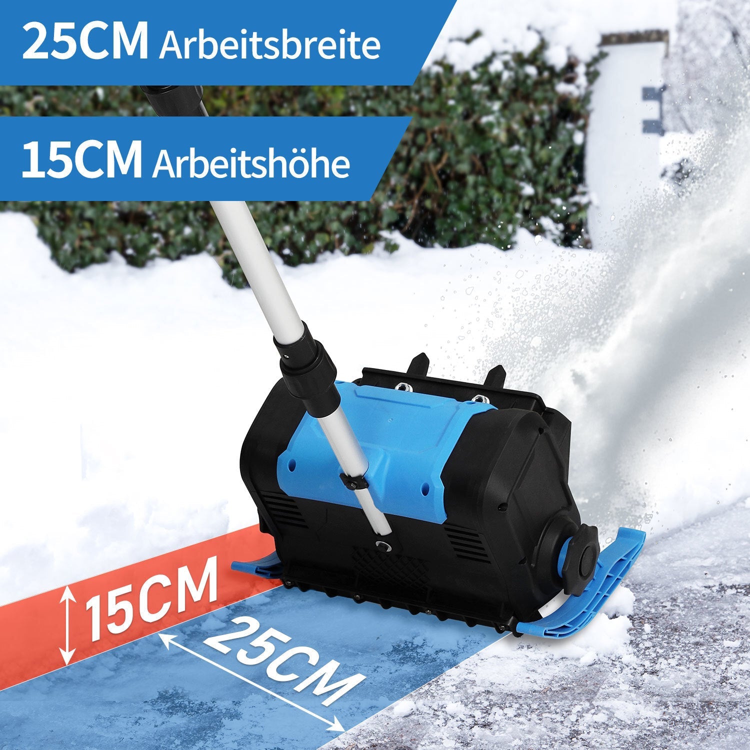 Cosmo Go Schneefräse Akku Elektrische Schneefräse