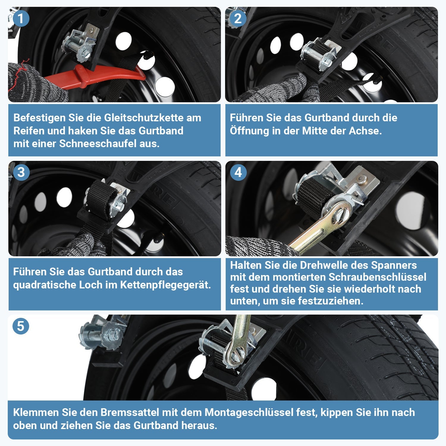 Cosmo Go Schneeketten Rutschfeste Reifen Auto Kette 6x