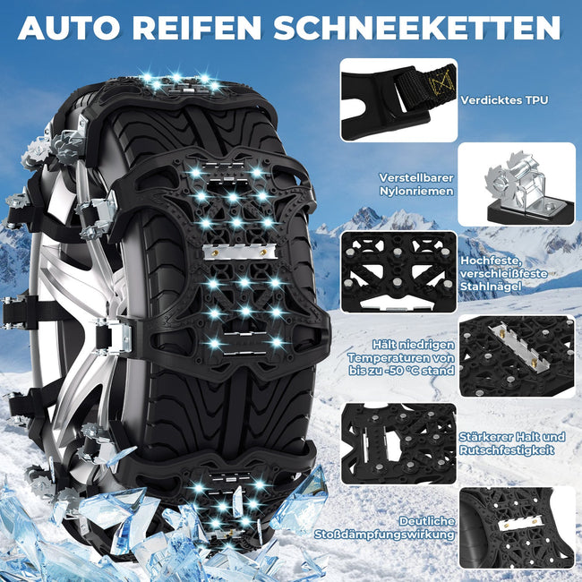 Cosmo Go Schneeketten Rutschfeste Reifen Auto Kette 6x Main Image