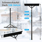 Cosmo Go Schneeschieber Dachräumer Alu Teleskopierbar 3.6m/4.8m