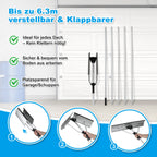 Cosmo Go Schneeschieber Dachräumer Alu klappbar 6.3m