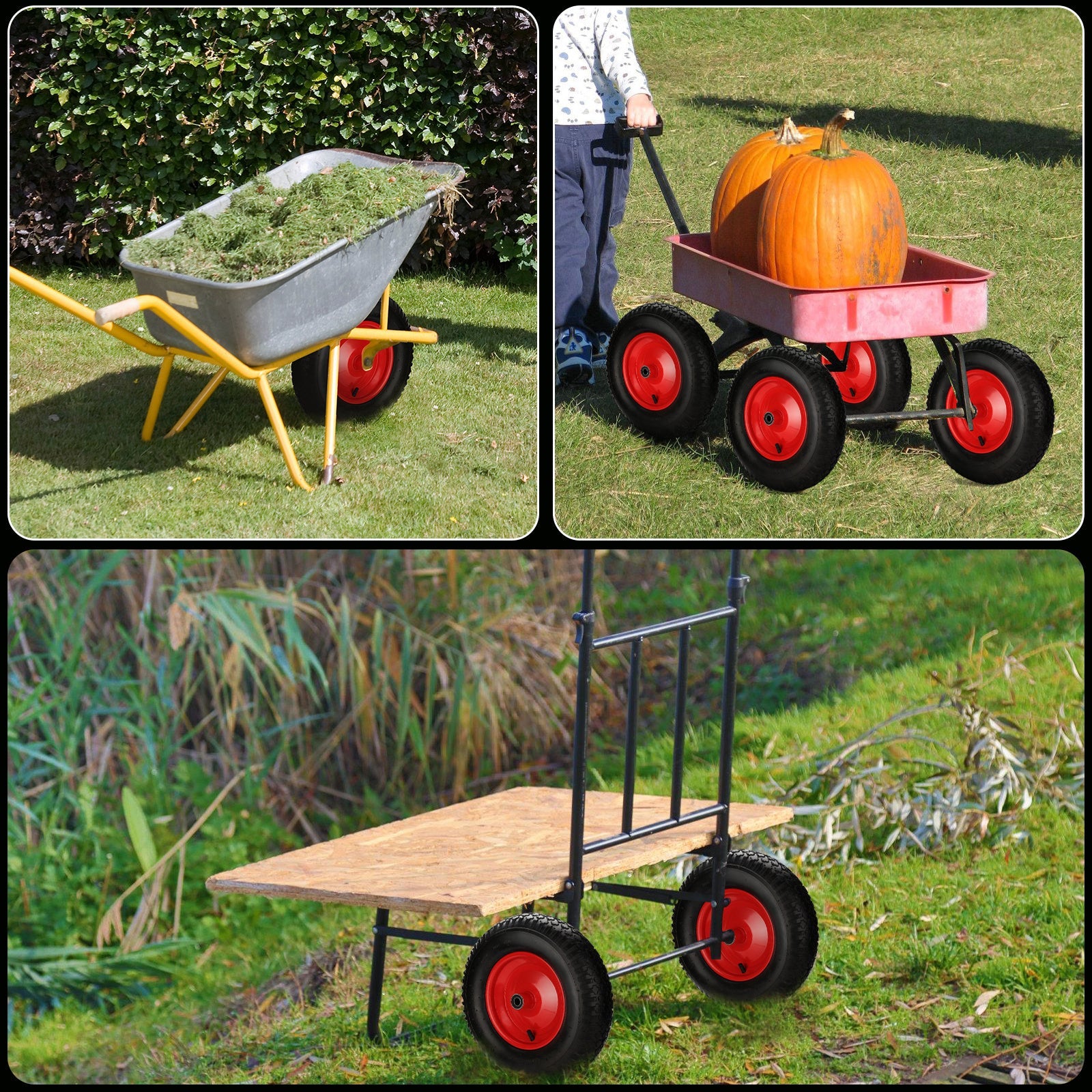 Cosmo Go Schubkarrenrad Vollgummi/Luftbereift 4.80 4.00-8