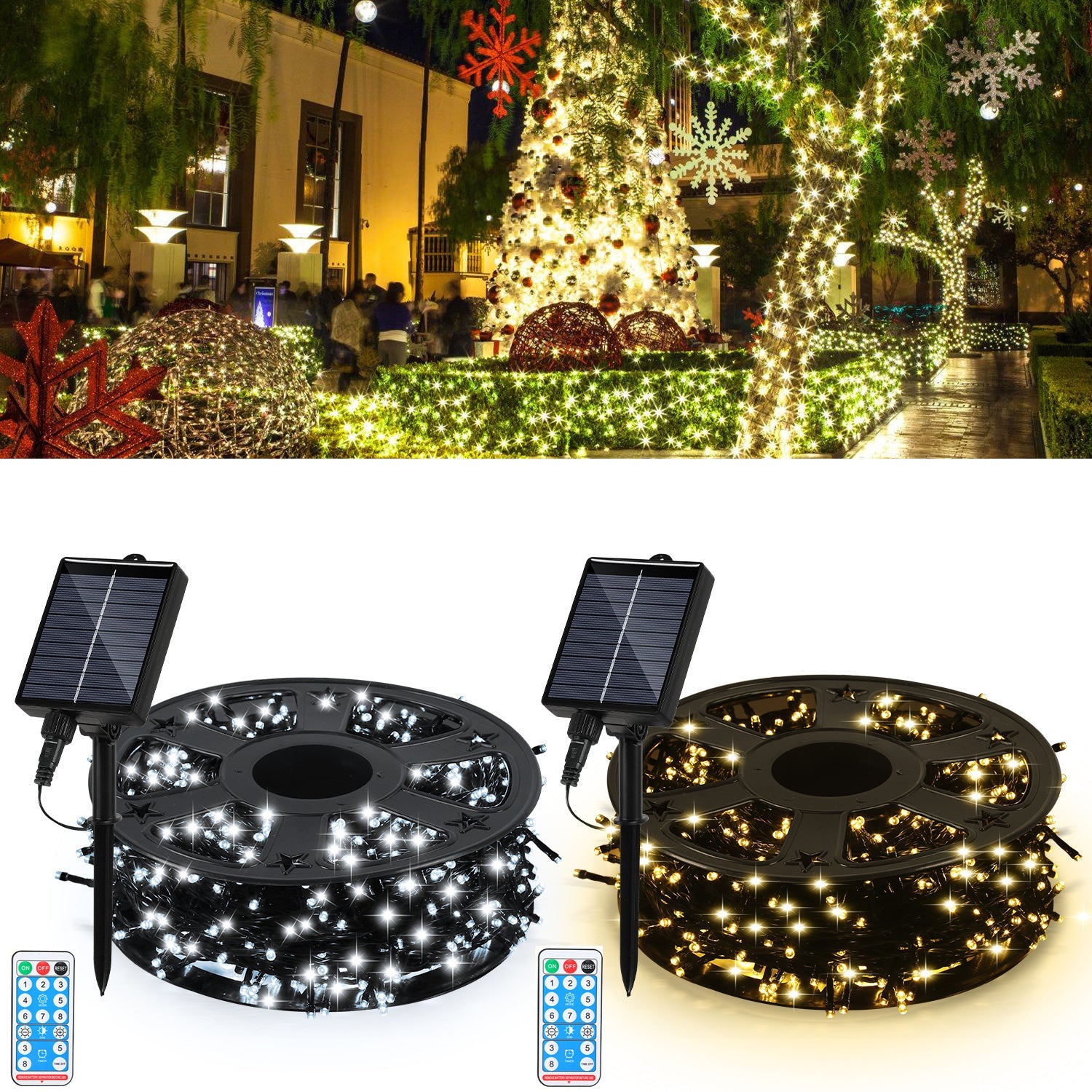 Cosmo Go Solar Lichterkette mit Fernbedienung 30m-100m