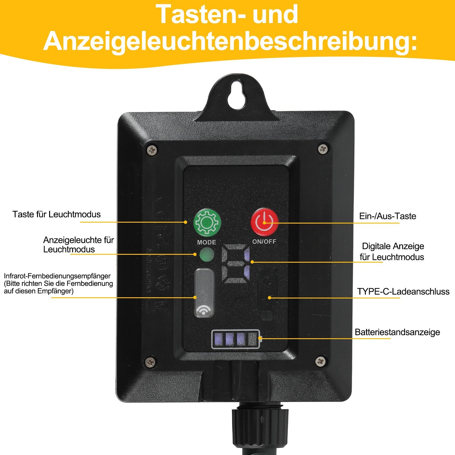Cosmo Go Solar Lichterkette mit Fernbedienung 30m-100m
