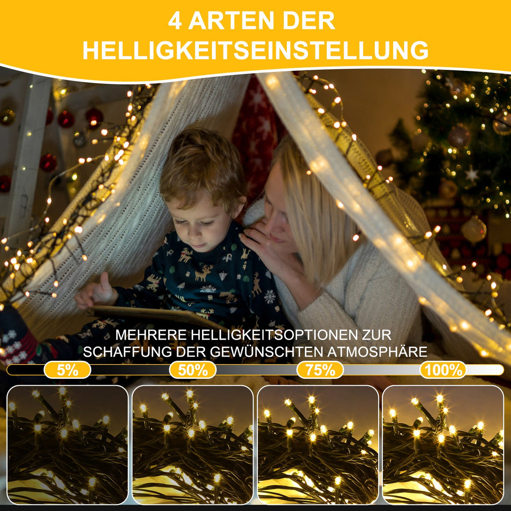 Cosmo Go Solar Lichterkette mit Fernbedienung 30m-100m