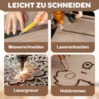 Cosmo Go Sperrholzplatte Walnuss 300*300mm 4-50 Stück